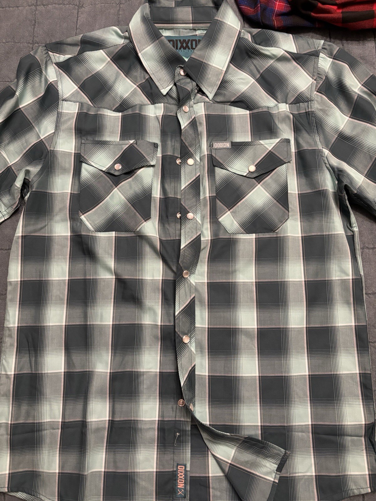 Medium M Dixxon Flannel Short Sleeve Button BambooShirt Mens Top Seller Bozeman
