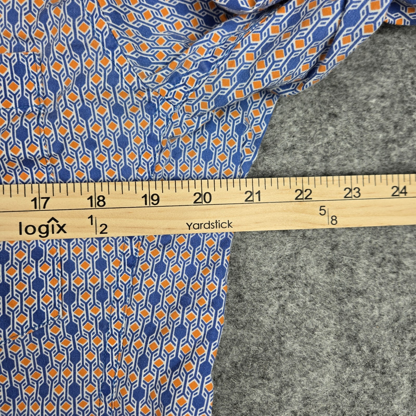 Wrangler 20X Competition Multicolor Geometric Button-Up Long Sleeve Shirt Mens S
