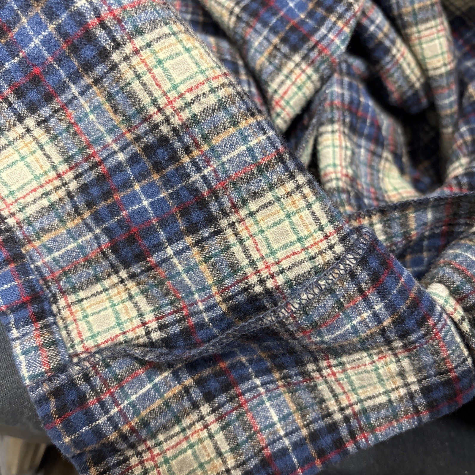 Pendleton Adults Board Plaid Vintage 60′-70’s Virgin Wool Long Sleeve Shirt SZ L