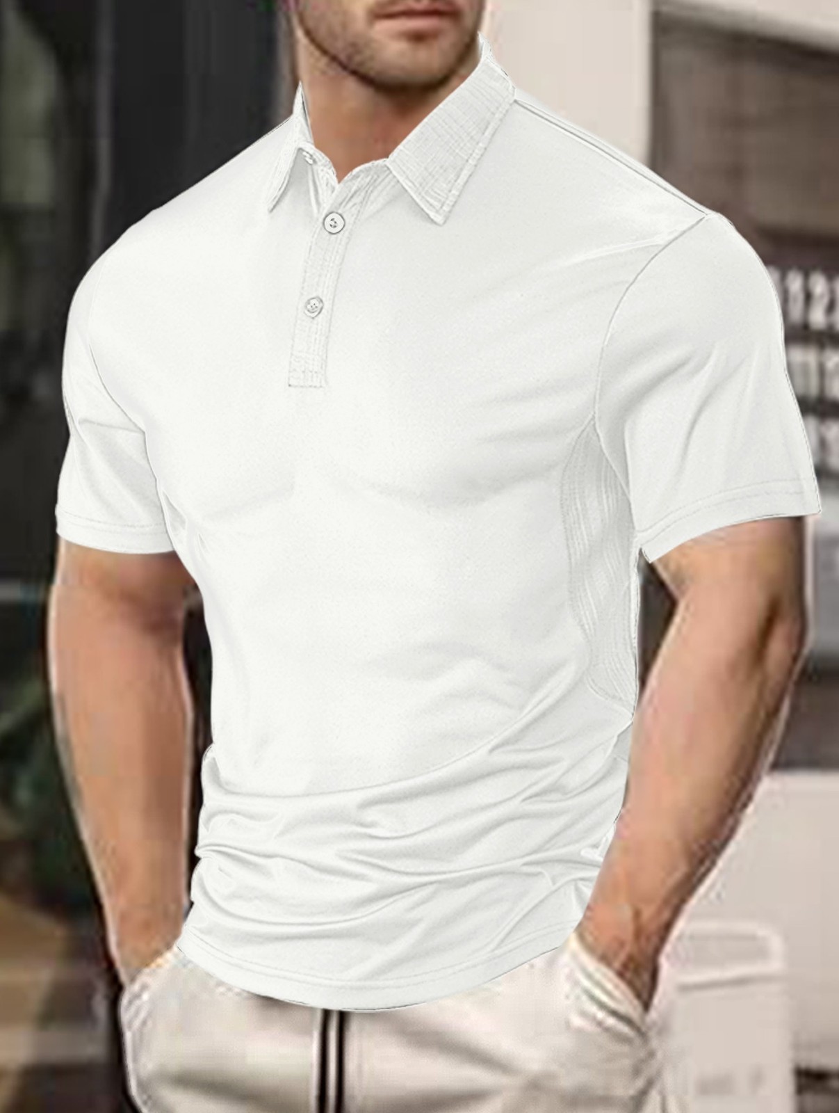 Summer Loose Lapel Casual Polo