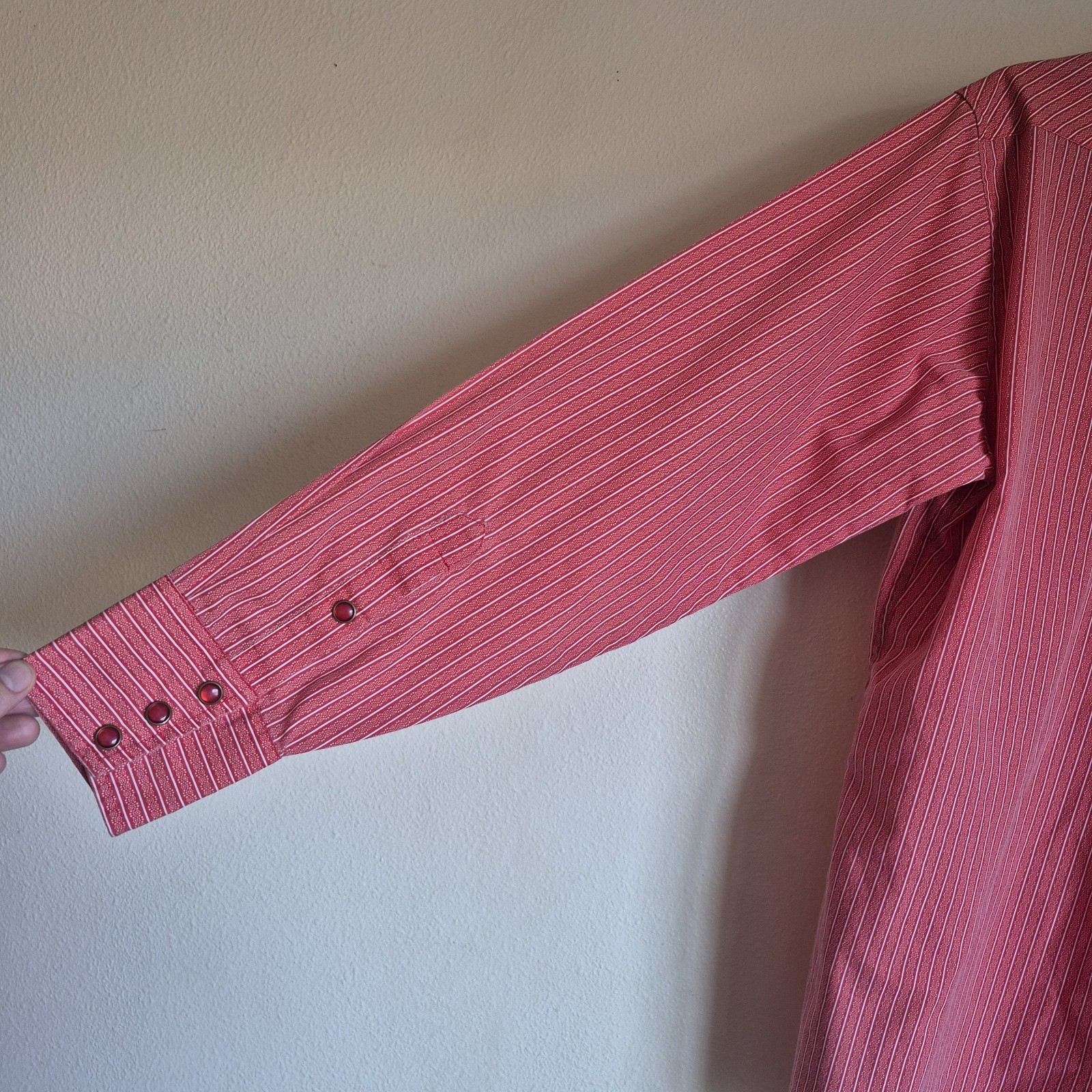 Vtg Panhandle Slim Pearl Snap Button-up Long sleeve Shirt No Sz Tag