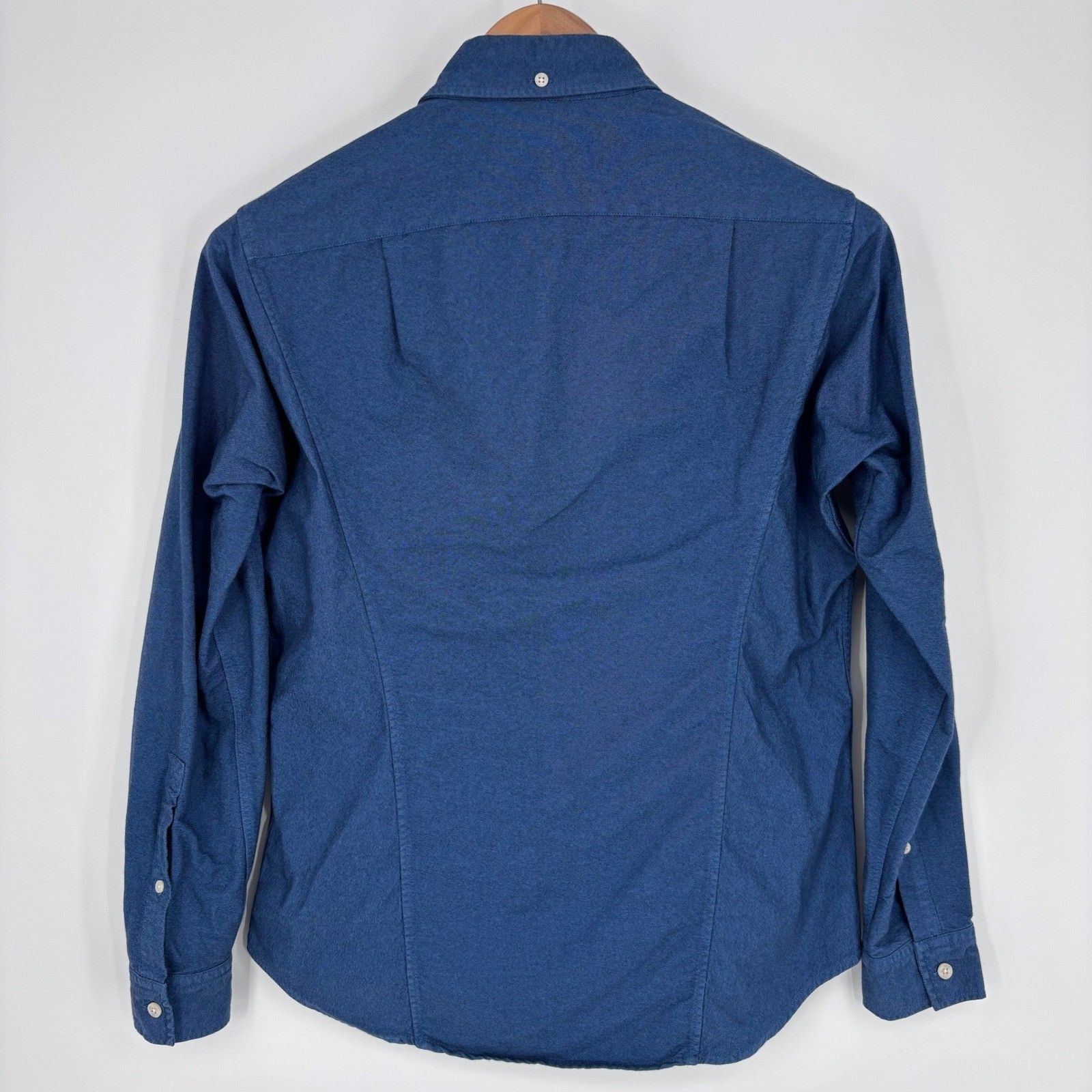 Outlier Nyco Oxford Button Down Shirt Mens S Blue S223 Cotton Nylon Portugal