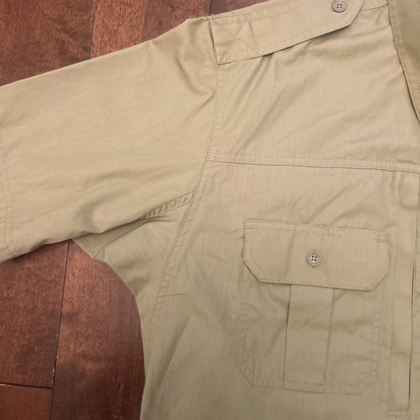 Propper Tactical Shirt Mens L Short Sleeve Button Up Military Uniform Pockets
