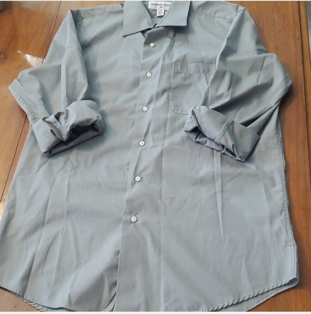 Christian Aujard Men’s Long Sleeve Button Up Medium 15-15 1/2