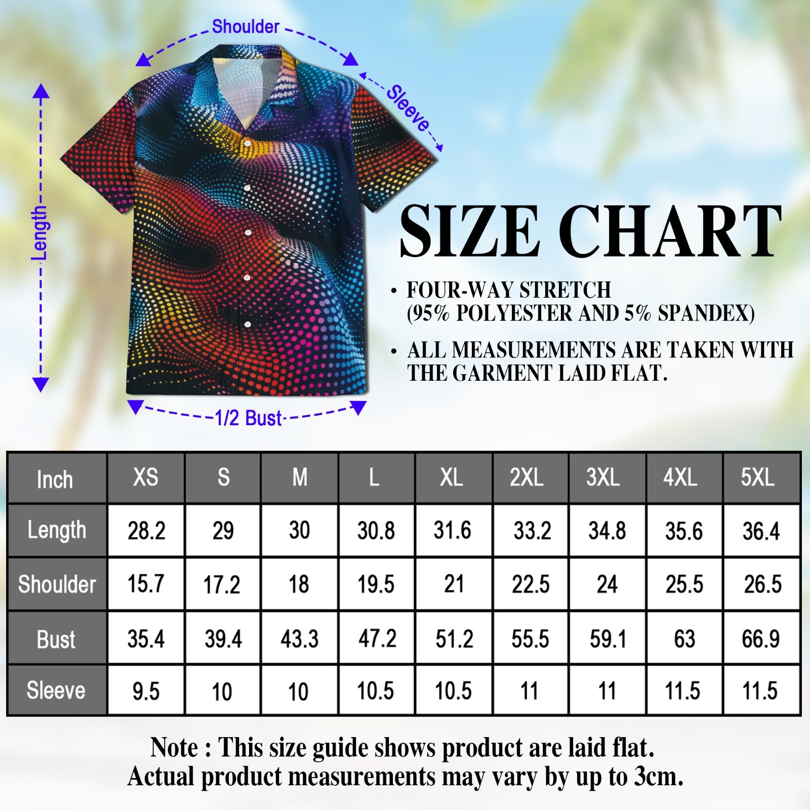Dynamic Dots Hawaiian Shirt Abstract Pattern Summer Button Up Gift