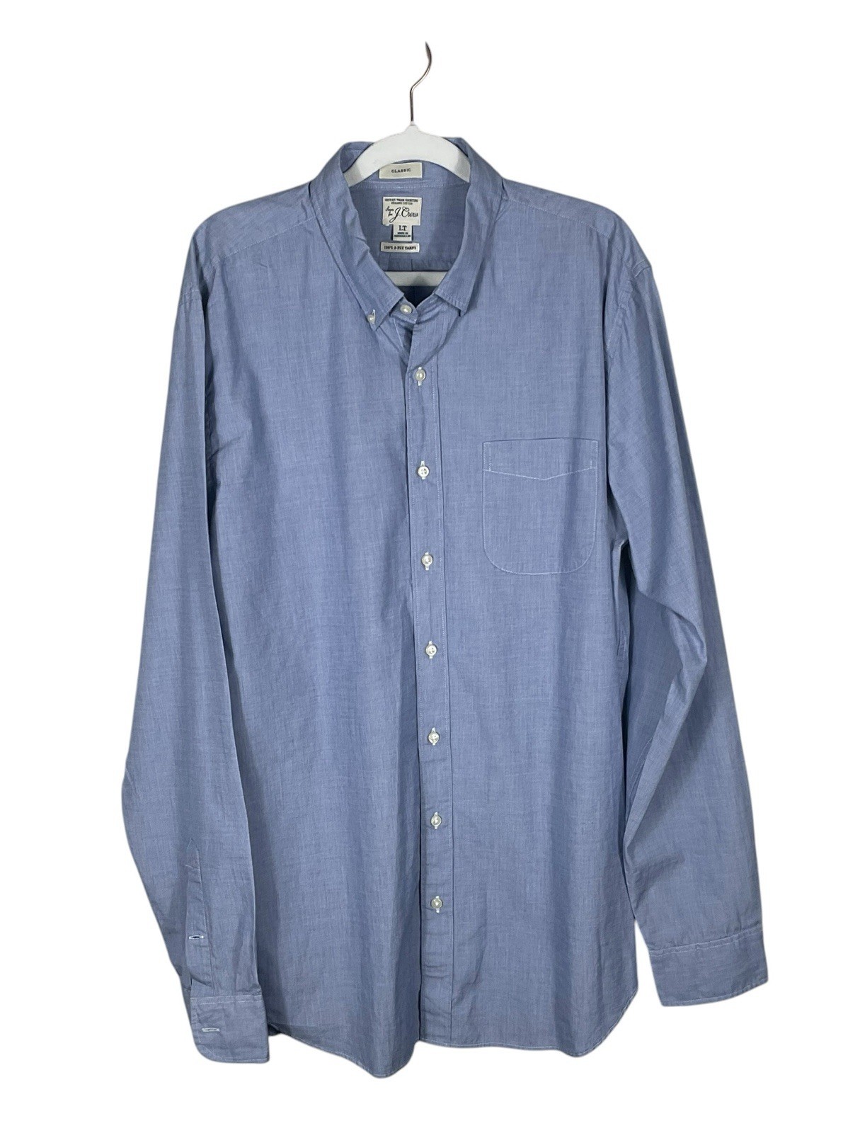 J.Crew Button Down Secret Wash Sz LT Blue /Gray Lot Of 2 Classic Office Preppy