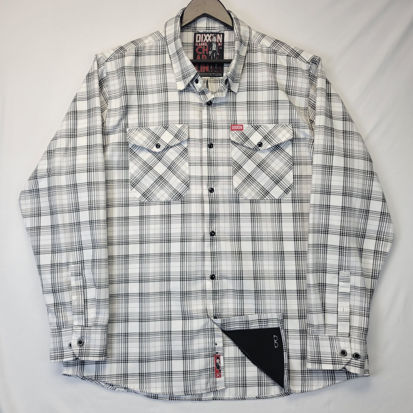 Dixxon Flannel Co x Charlie Chaplin Plaid Button Up Shirt 2XL Limited Collab