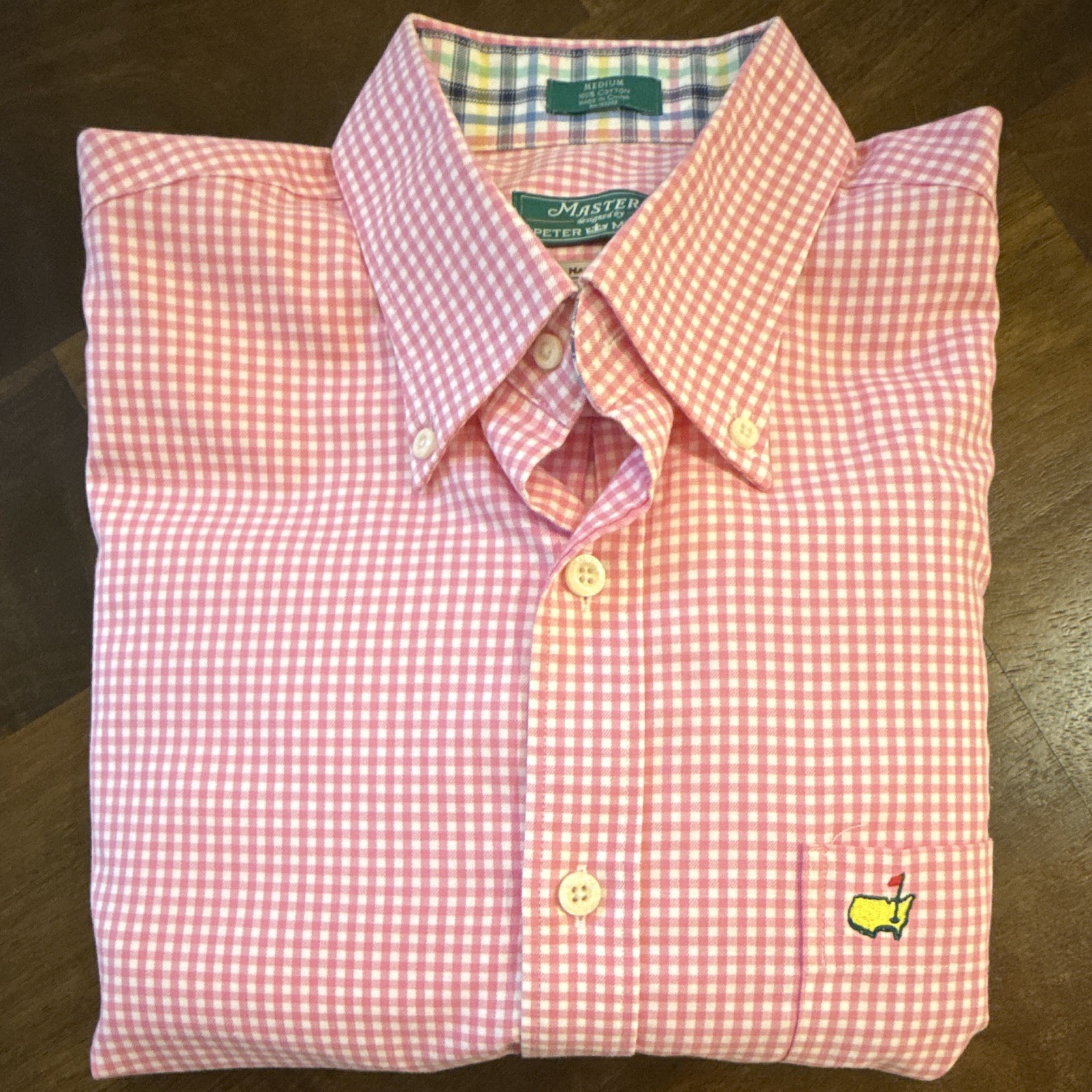 MASTERS Designed By PETER MILLAR Button Front – Medium