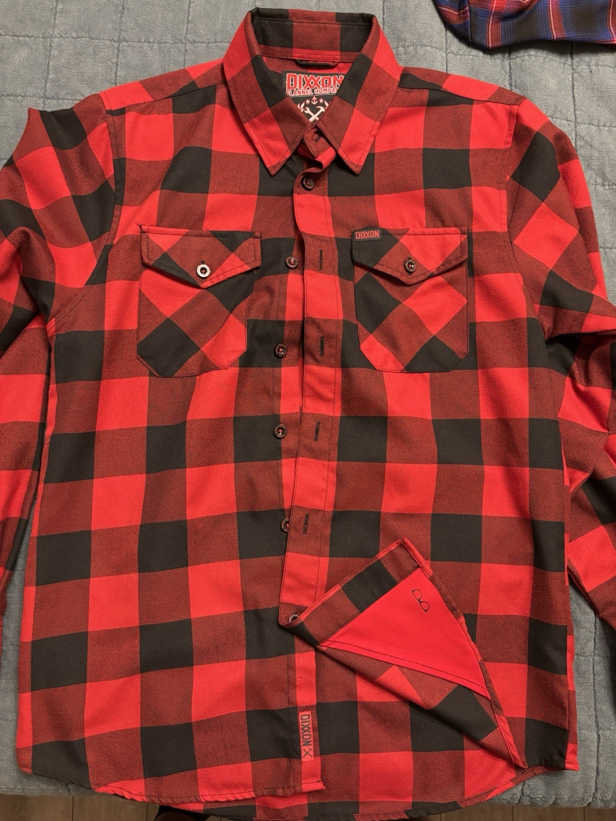 Medium M Dixxon Flannel Long Sleeve Button Up Shirt Mens Top Seller Redrum