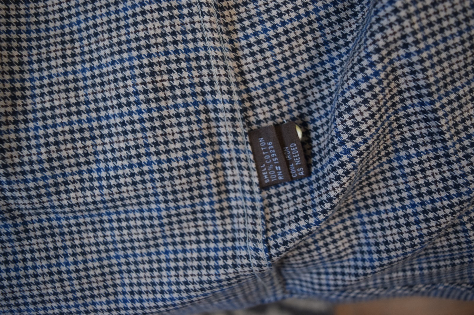 J Mclaughlin S Modern Fit Herringbone Print Button Front Shirt Long Sleeves