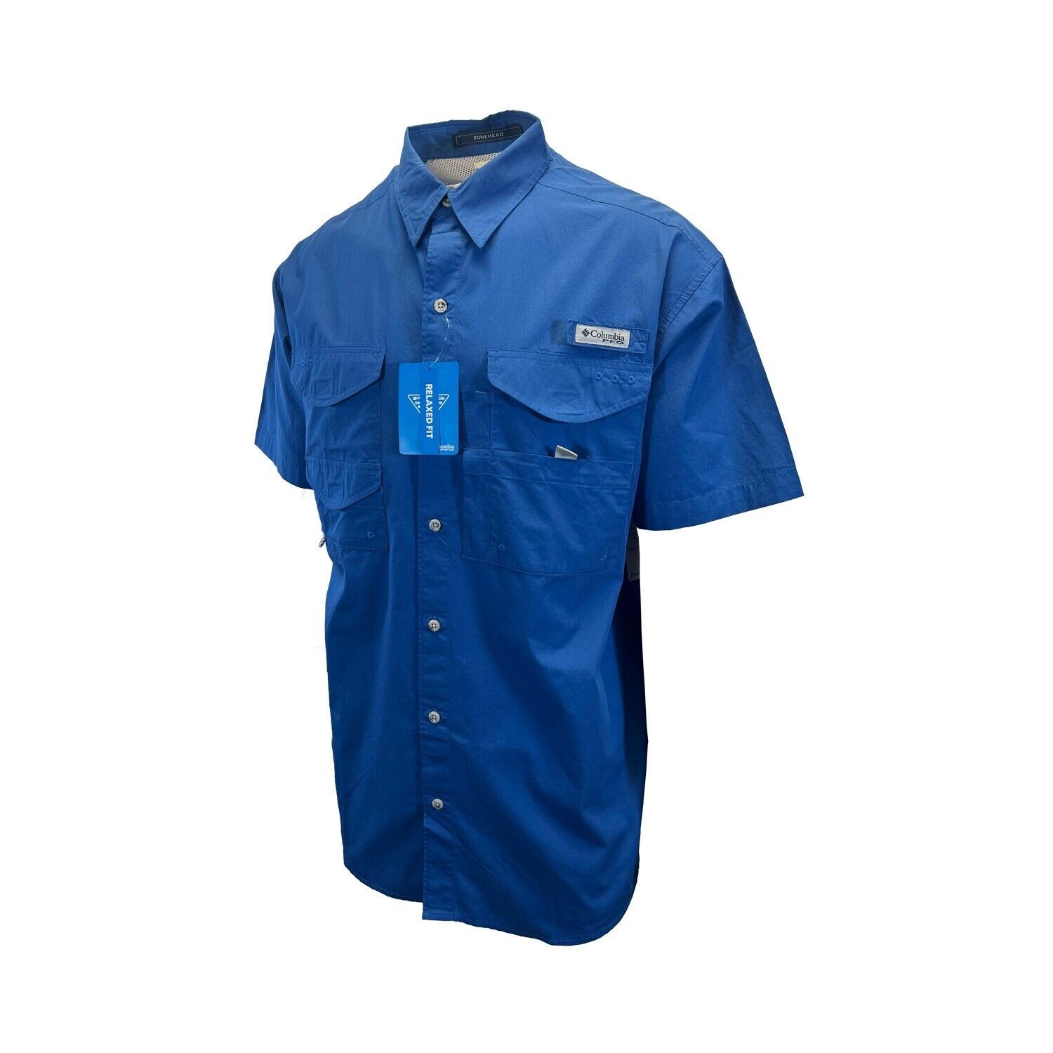 Columbia Men’s Woven Shirt PFG Bonehead Short Sleeve Fishing Shirt