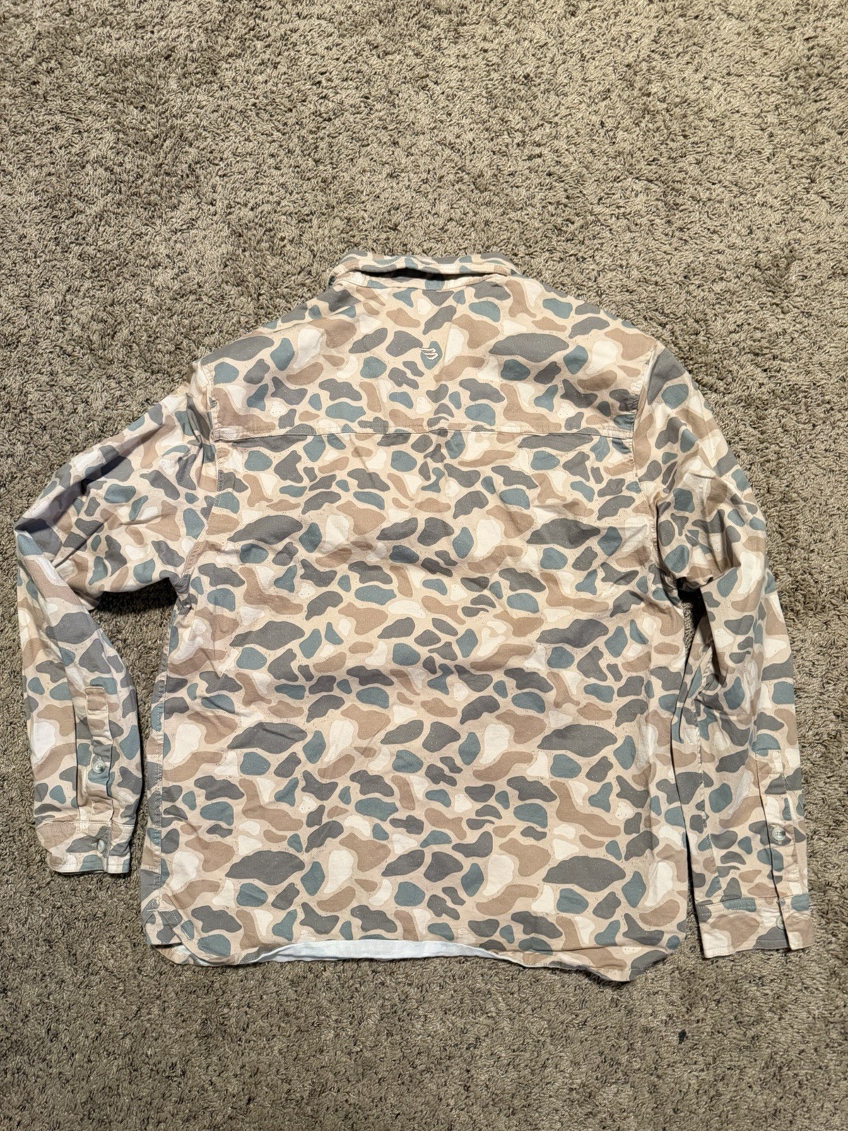 Burlebo Venado Camo Pattern Western Button Up Long Sleeve Men’s Size medium