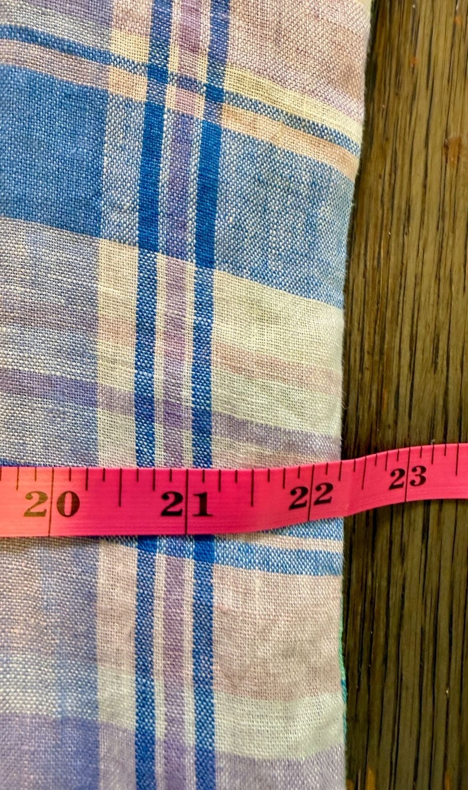 Brooks Brothers Men’s 100% Linen Plaid Long Sleeve Button-Down Sport Shirt