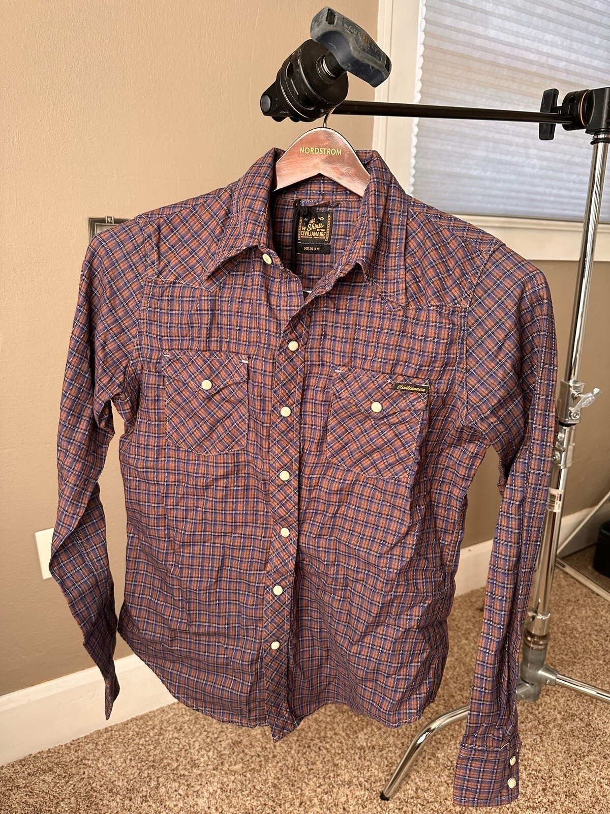 Made In USA NEW SHIRT Civilianaire Button Up $149 NEW