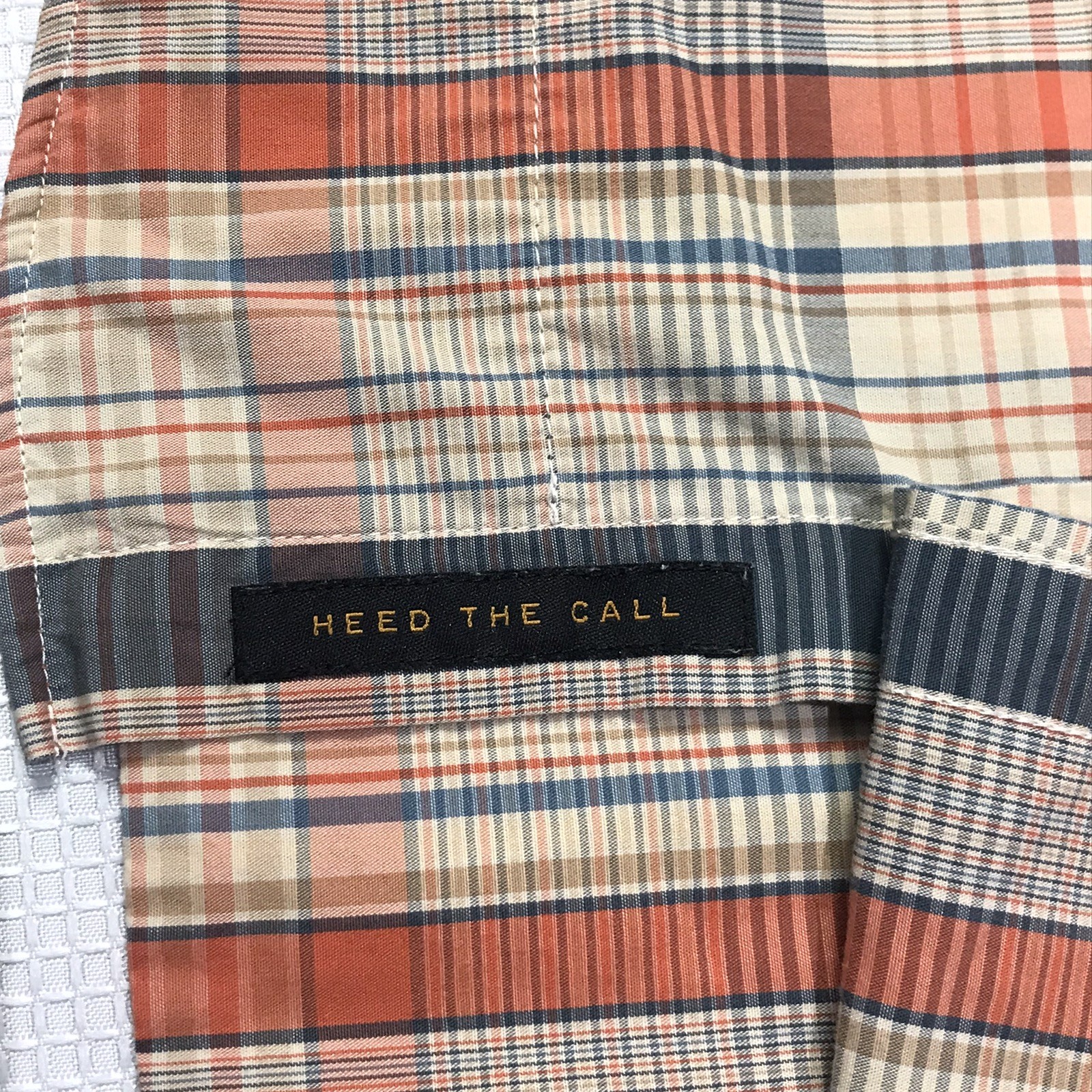Howler Brothers H Bar B Pearl Snap Shirt Mens Medium Plaid Western Short Sleeve