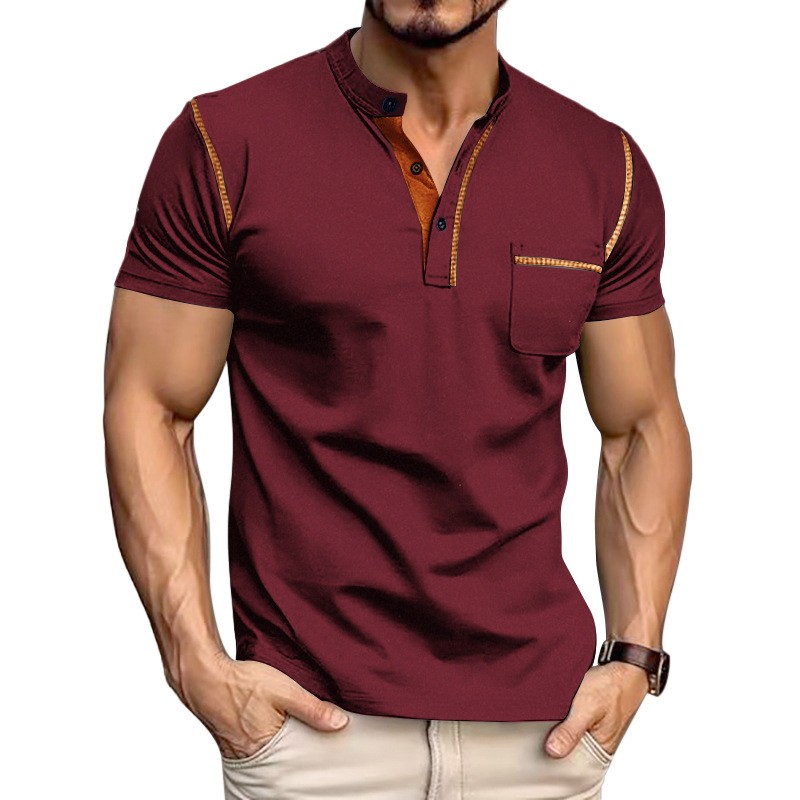 Small twill quick-dry breathable loose casual slightly elastic short sleeve