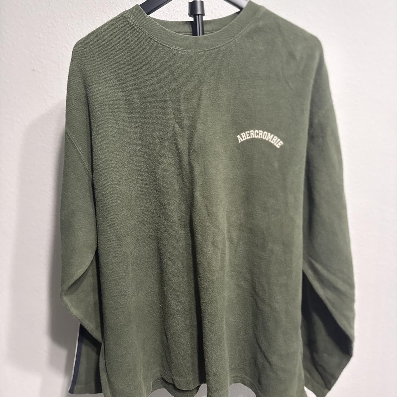 Abercrombie & Fitch Men’s Green and Khaki Shirt