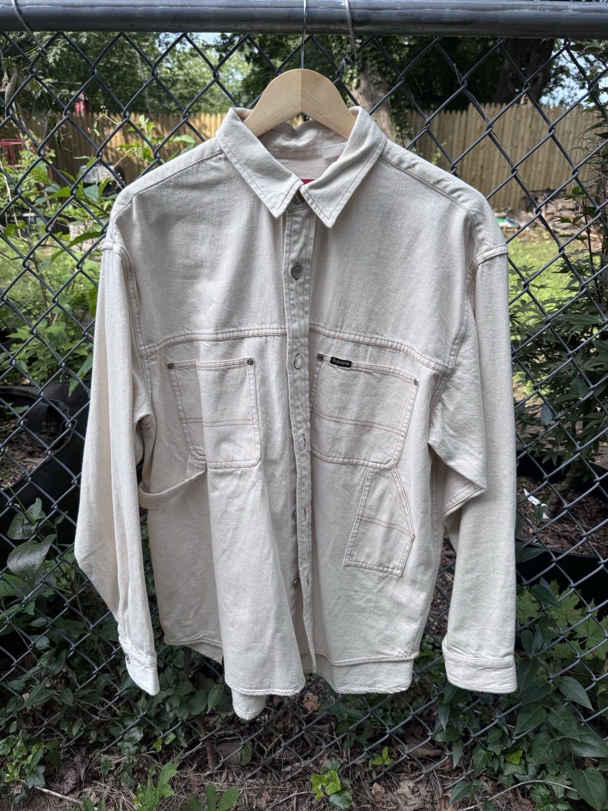Supreme SS23 Denim Painter Shirt In Natural Medium NWOT