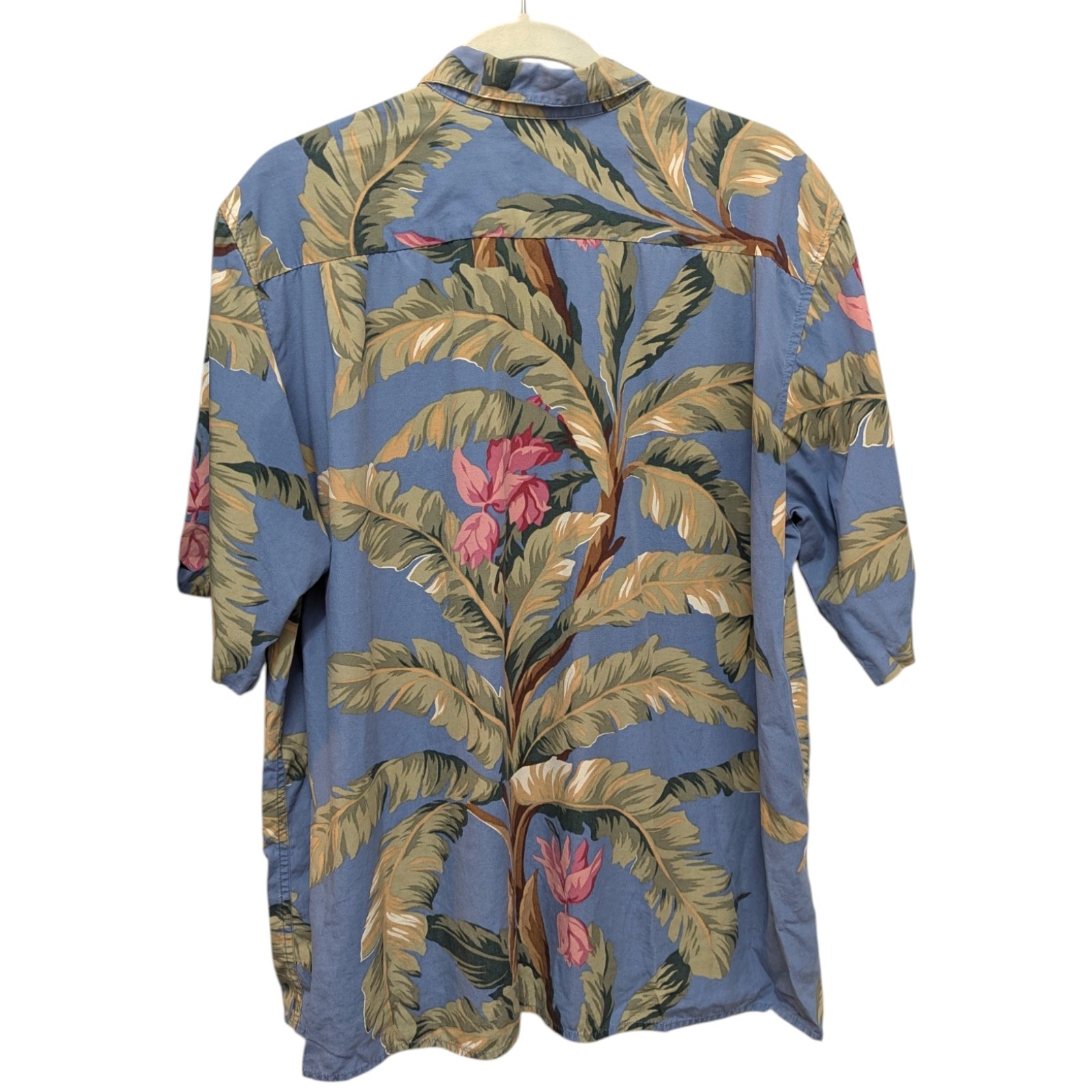 Vintage Reyn Spooner Hawaiian Traditionals Blue Floral Button Up Aloha Shirt XL
