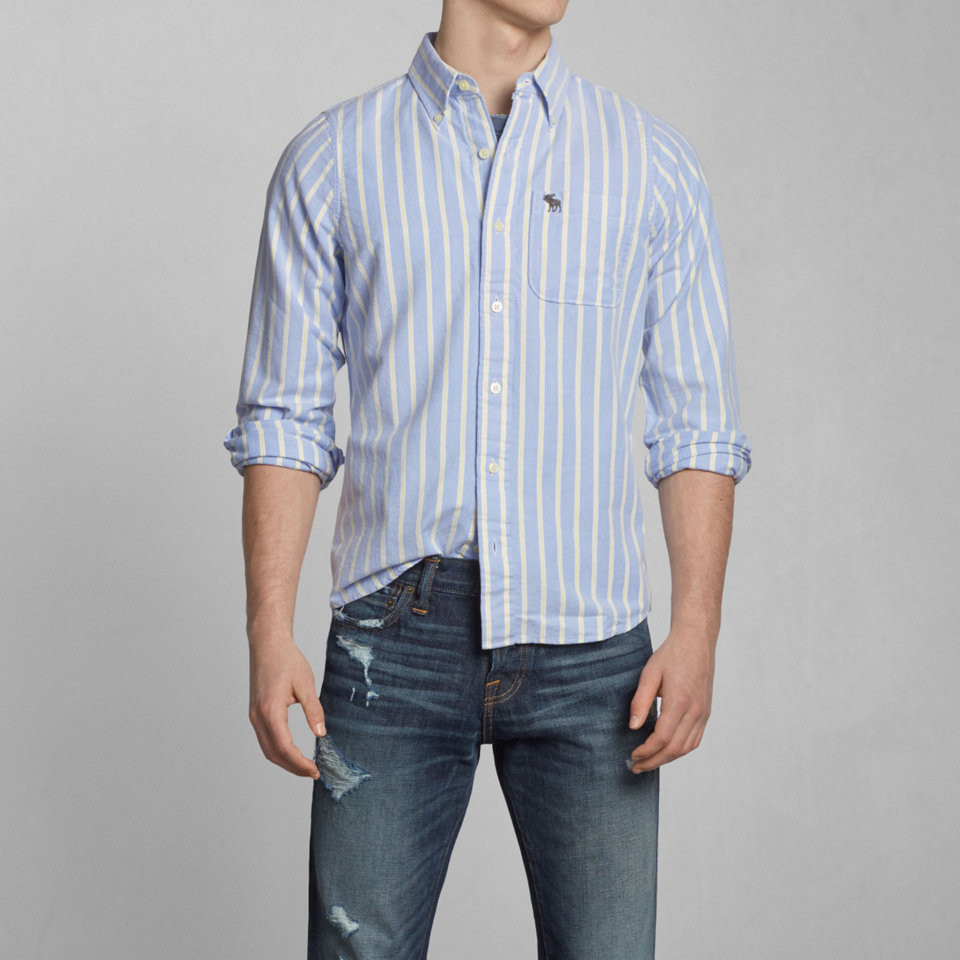 NWT Abercrombie & Fitch Men’s Shirt Long Sleeves Top Sz M XL YOU CHOOSE-LAST TWO