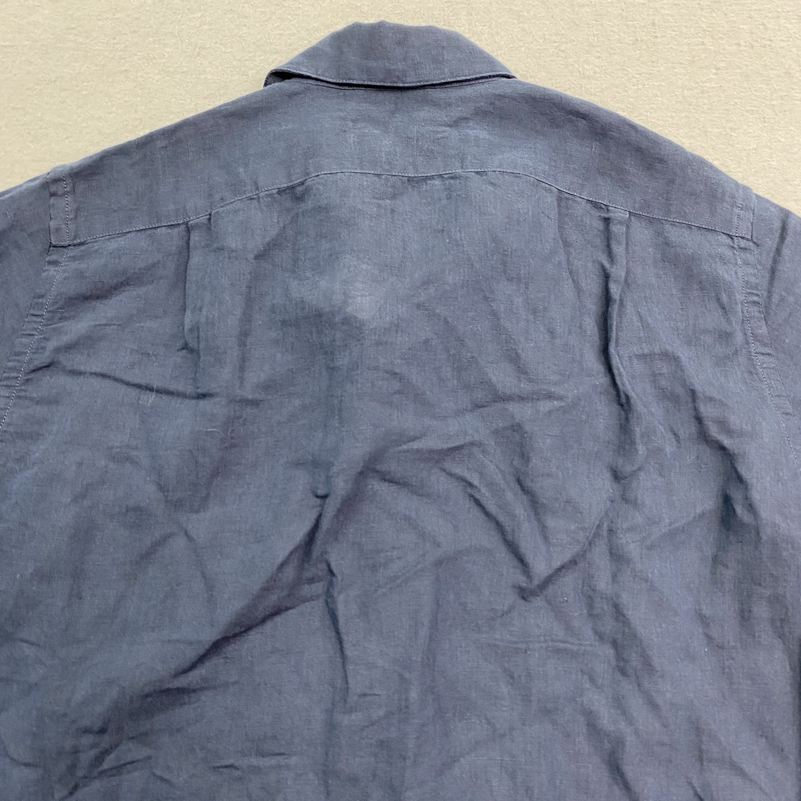 Buck Mason Shirt Mens Extra Small Ocean Breeze Cotton Linen Camp Shirt Button Up