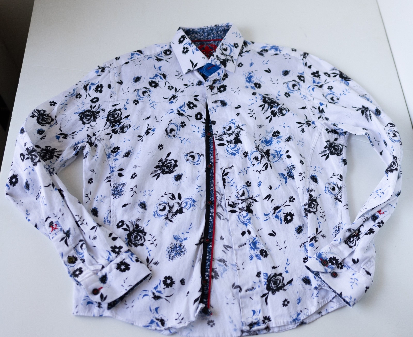 Men’s Size 3 / Medium AU NOIR Valencia Button Up Shirt Limited Mercerised Cotton