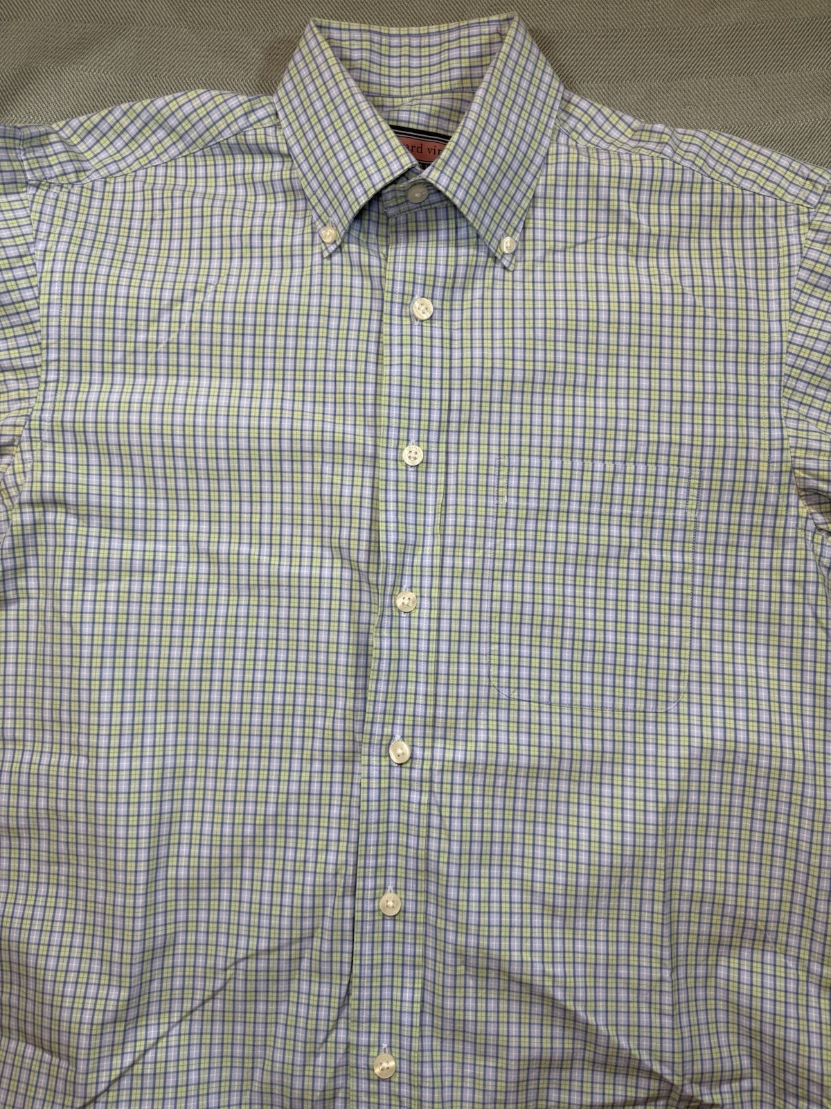 Vineyard Vines Murray Men Plaid Long Sleeve Button Up (S) (See Pictures) 1385