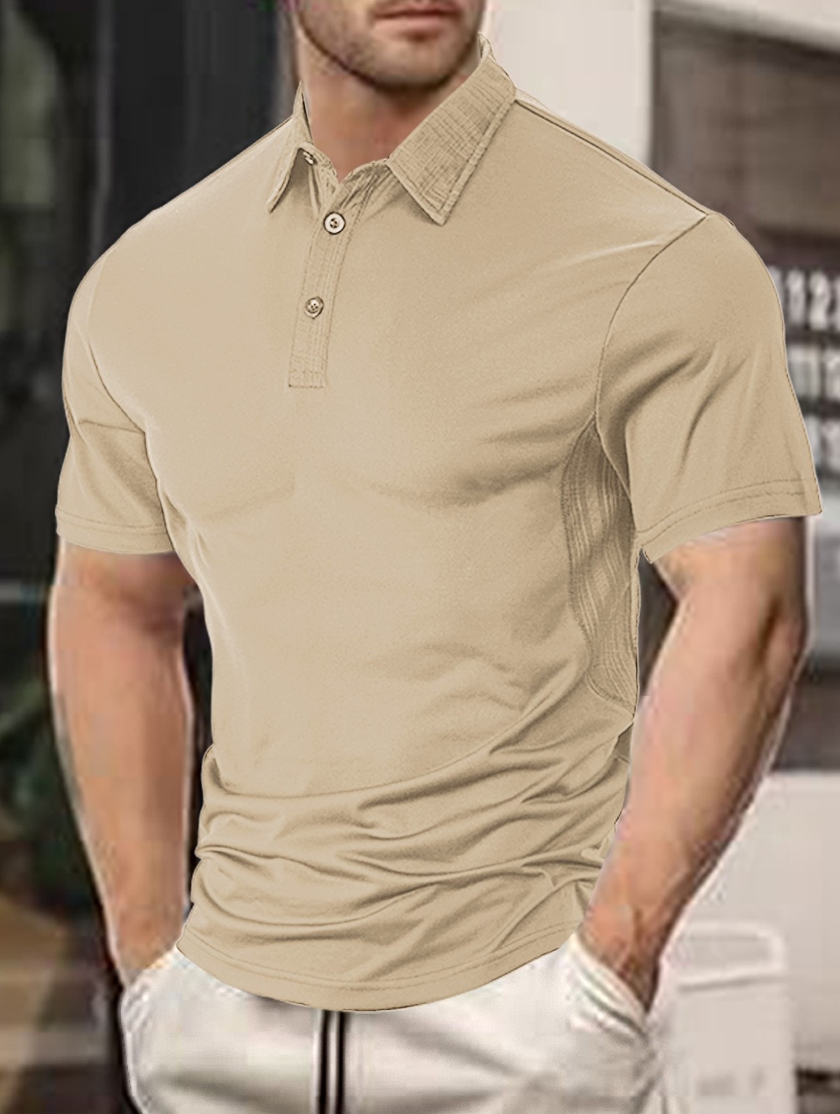 Summer Loose Lapel Casual Polo