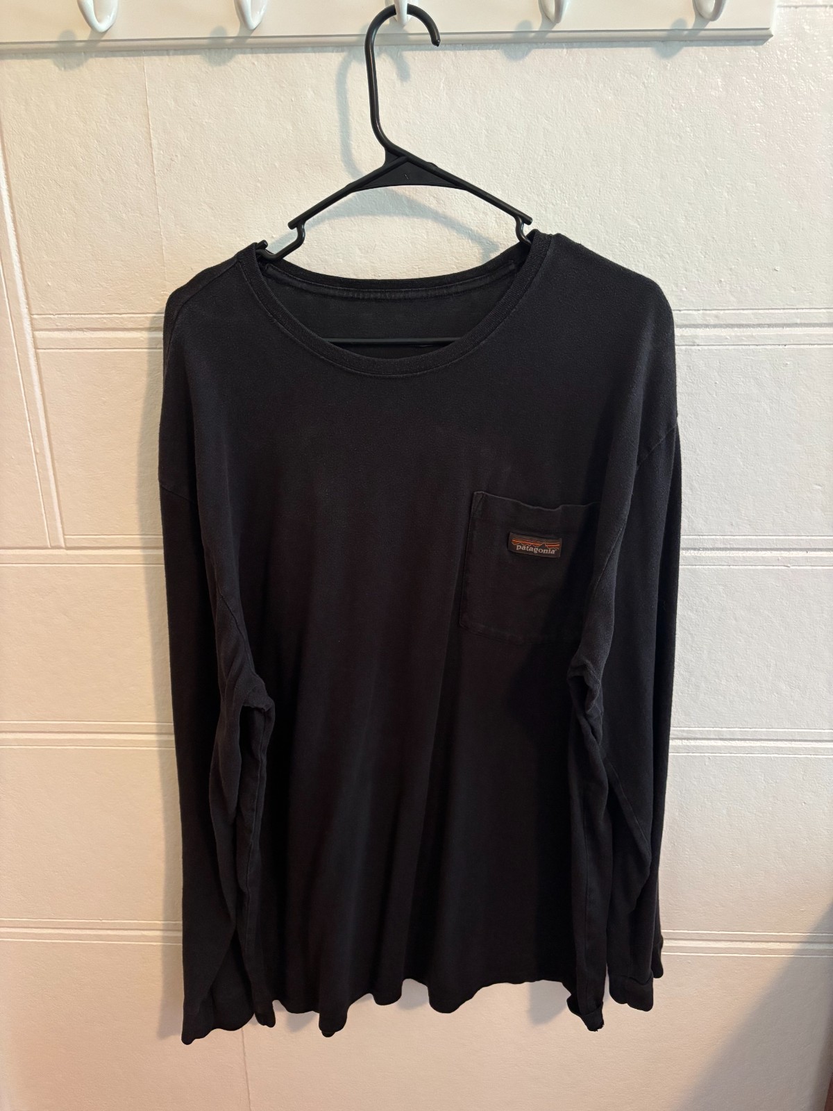 Patagonia Hemp Long Sleeve Shirt Black Mens XL Workwear Preowned