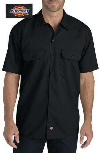 Dickies Men’s Shirt Short Sleeve Button Up Casual Original Uniform Workwear 1574
