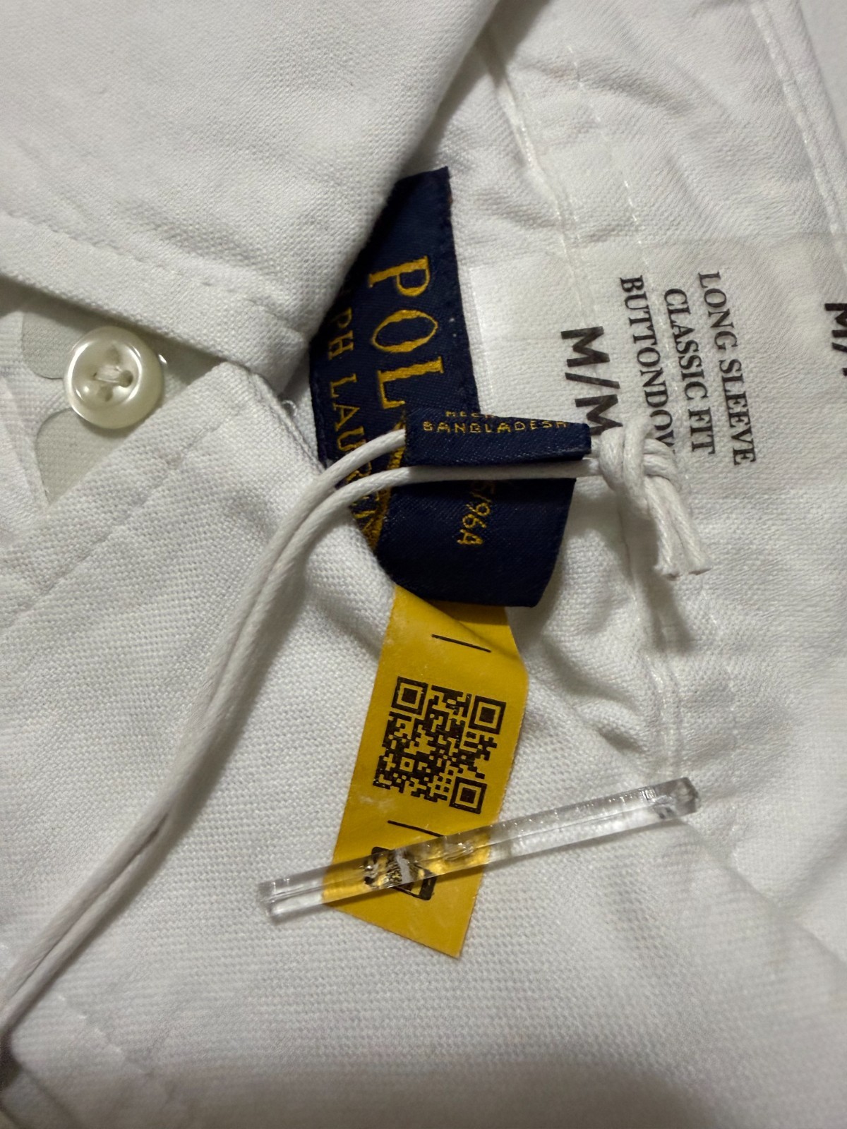 Polo Ralph Lauren The Iconic Oxford Shirt Classic Fit – White – Retail $130