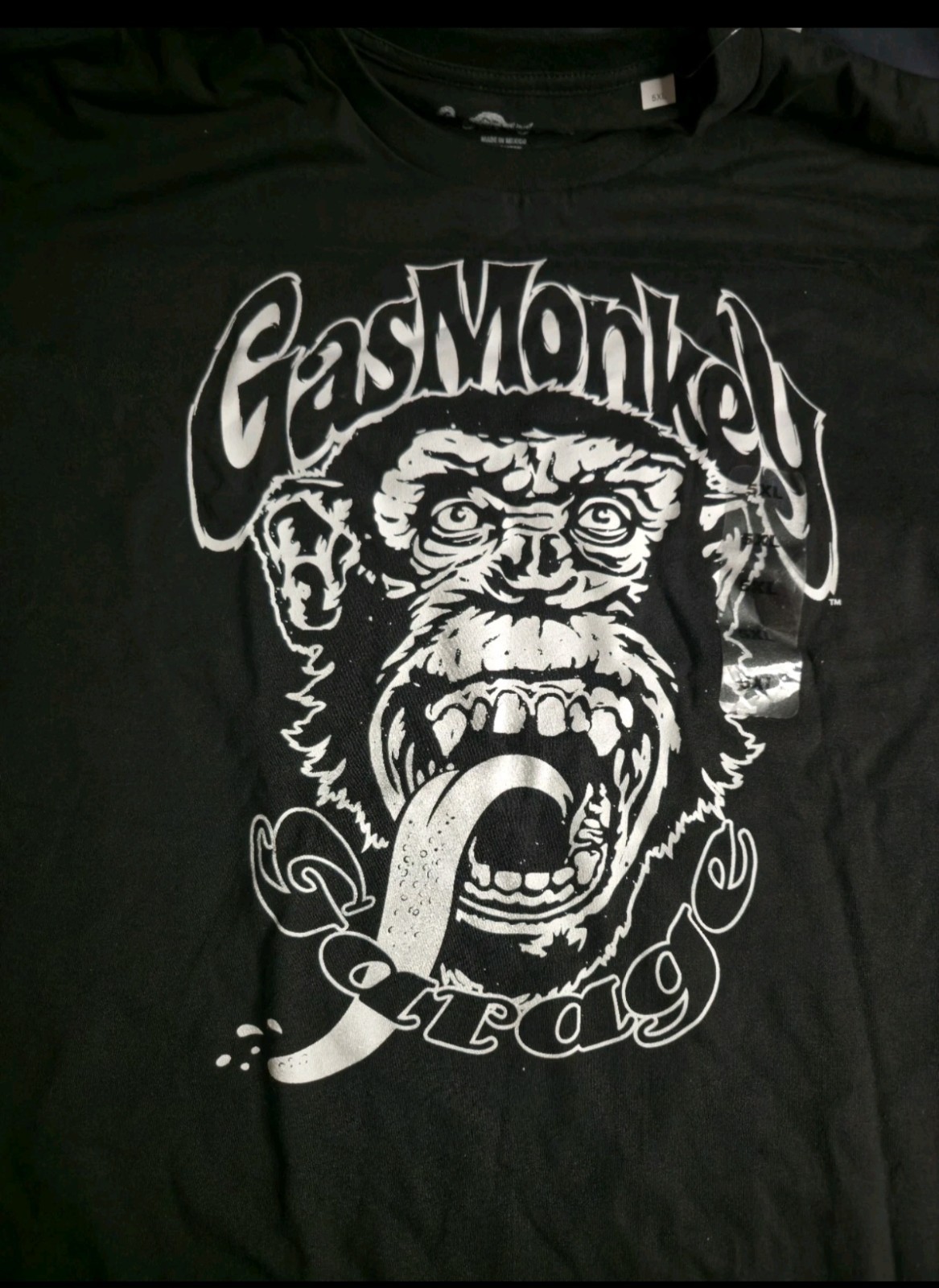 Gas Monkey Garage Shirt Men 5xl Black Short Sleeve Button Up Mechanic New