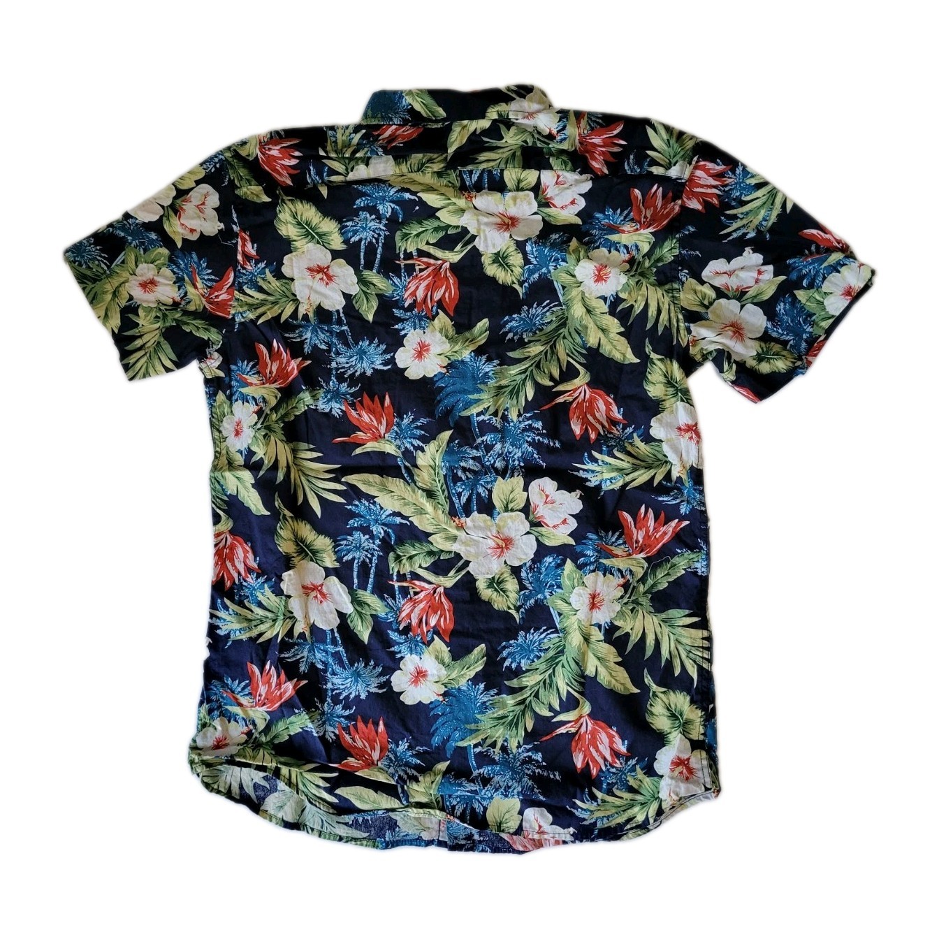 Unbranded Mens S Floral Tropical Vacation Summer Button Down Hawaiian Shirt