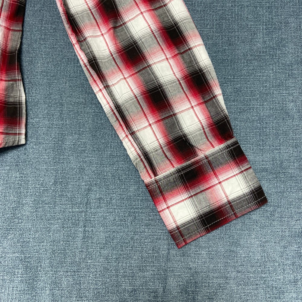 Civilianaire Wash And Wear Western Shirt Mens Small Multicolor Plaid Button Up