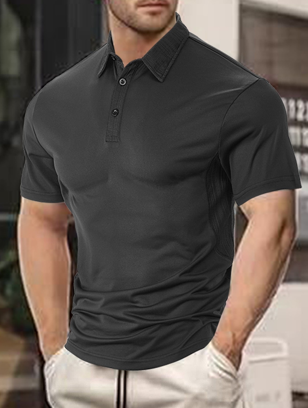 Summer Loose Lapel Casual Polo
