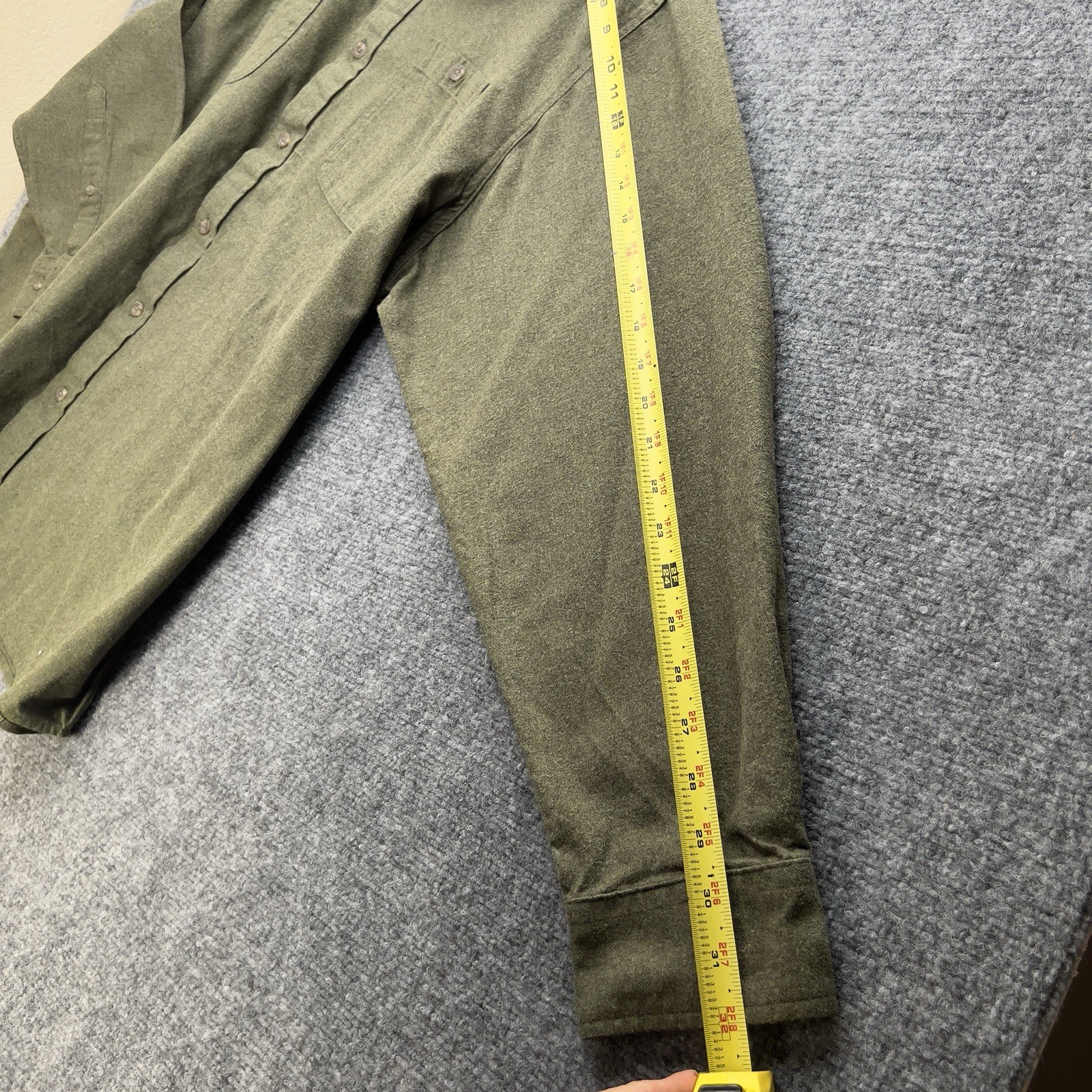 AmericaWare Men’s Button Up Flannel Twill Size 3XL Green