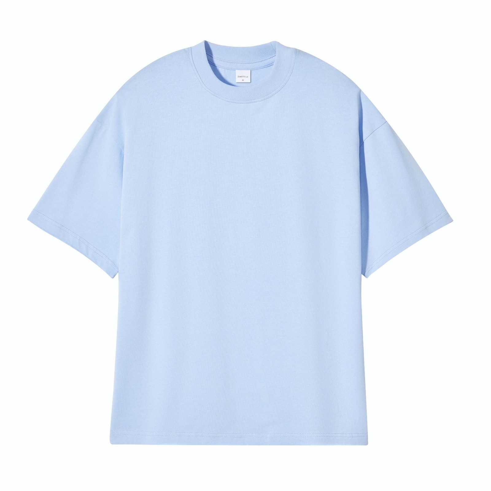 Japanese Loose Solid Cotton Drop Shoulder Street Tee