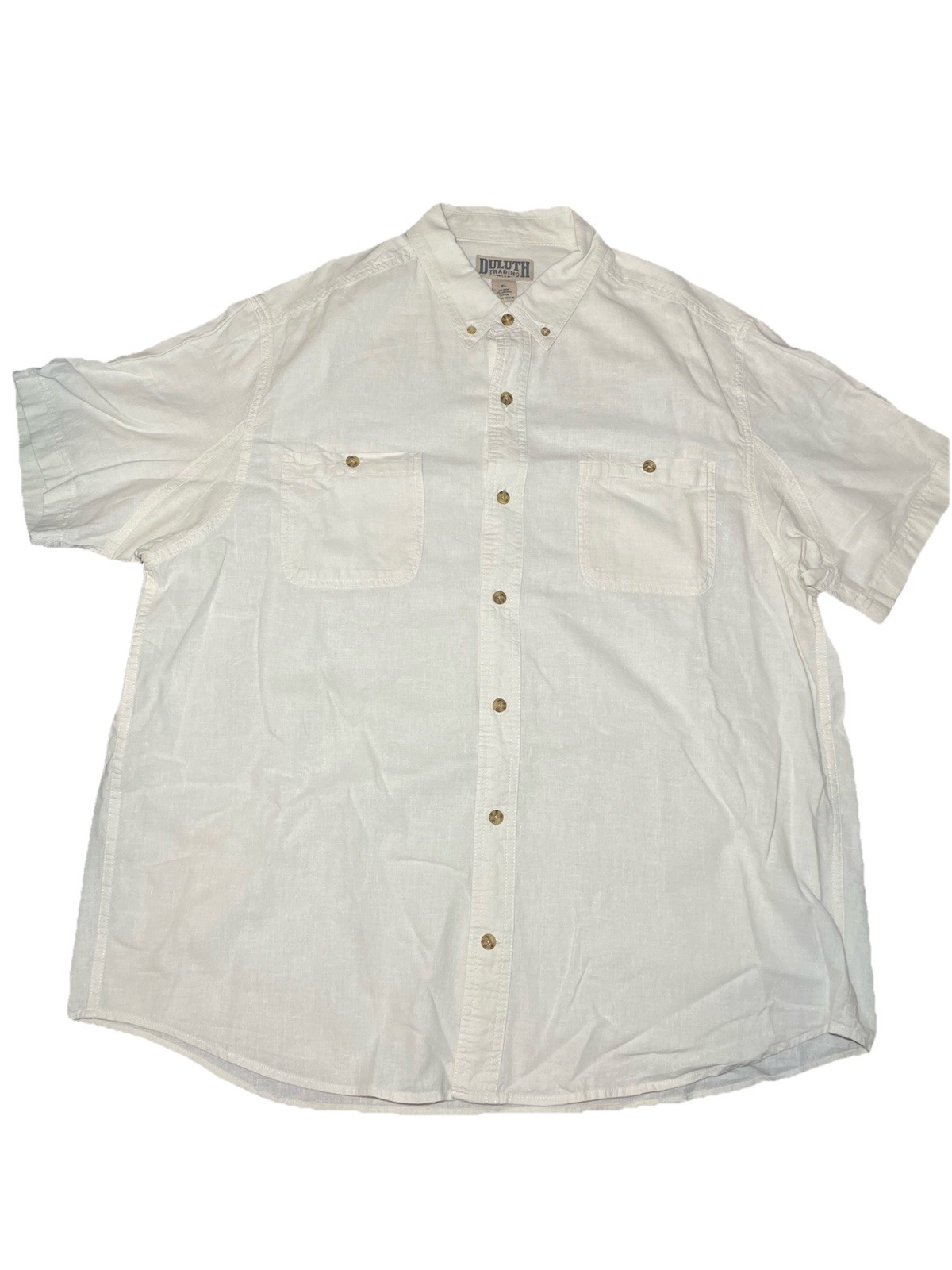 👀Duluth Trading Co Shirt Mens XL Hemp Organic Cotton Short Sleeve