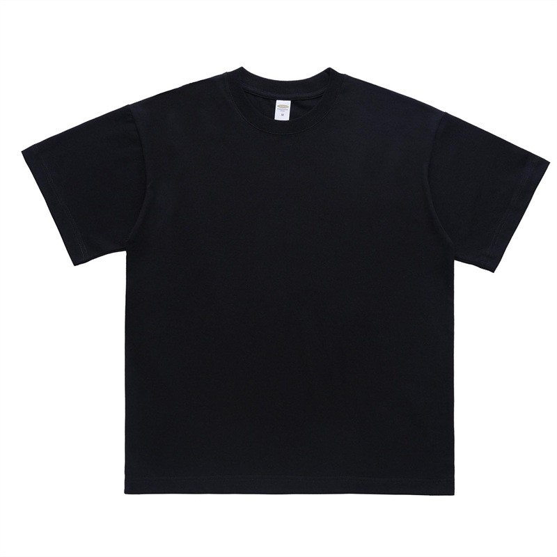 American Style 100% Cotton Drop Shoulder Solid Short Sleeve T-Shirt