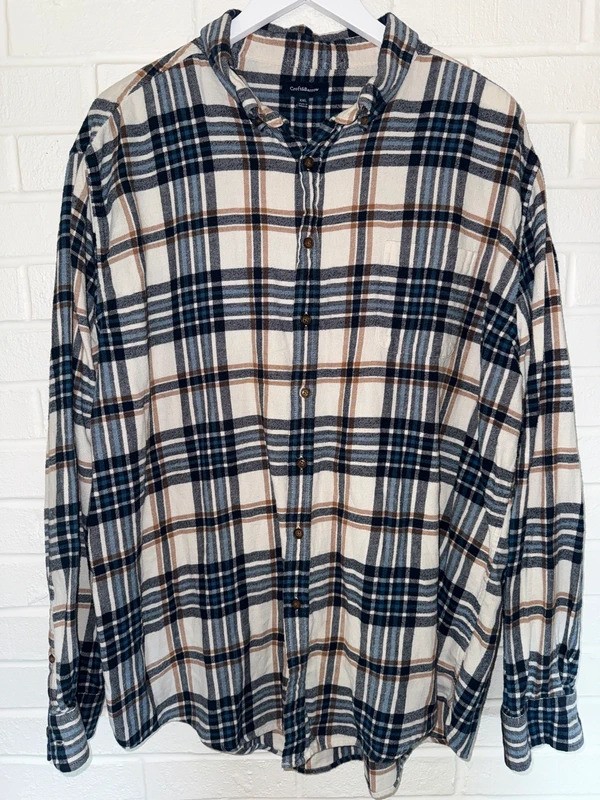 Croft & Barrow Men’s XXL Multi-Color Flannel Button-Up Shirt