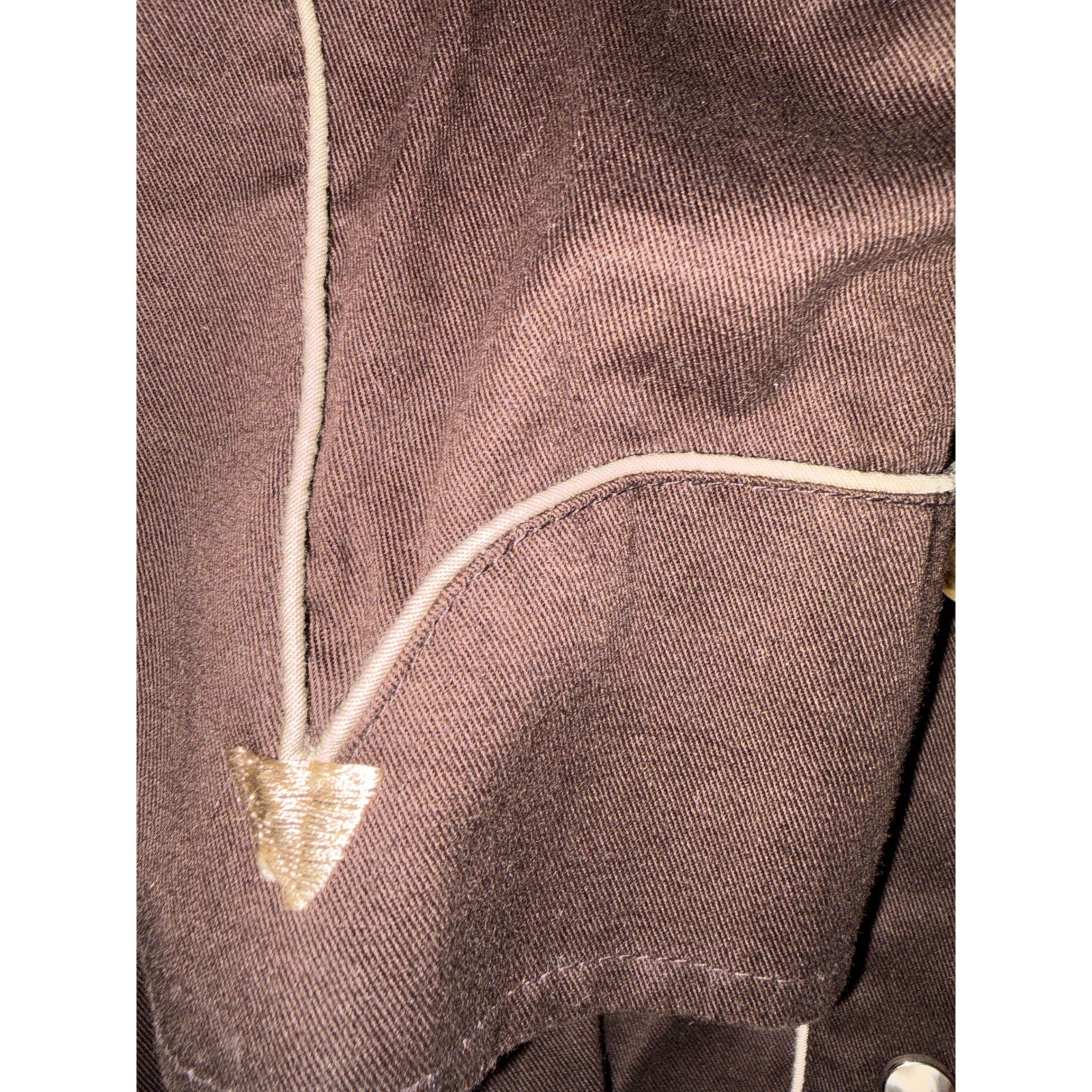 Larry Mahan Mens Large Western Pearl Snap Cowboy Piping Embroidered ArrowPockets