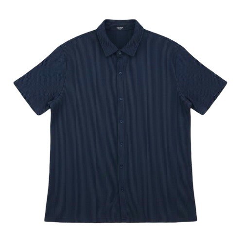 Coofandy Short Sleeve Button Ribbed Shirt Mens XL