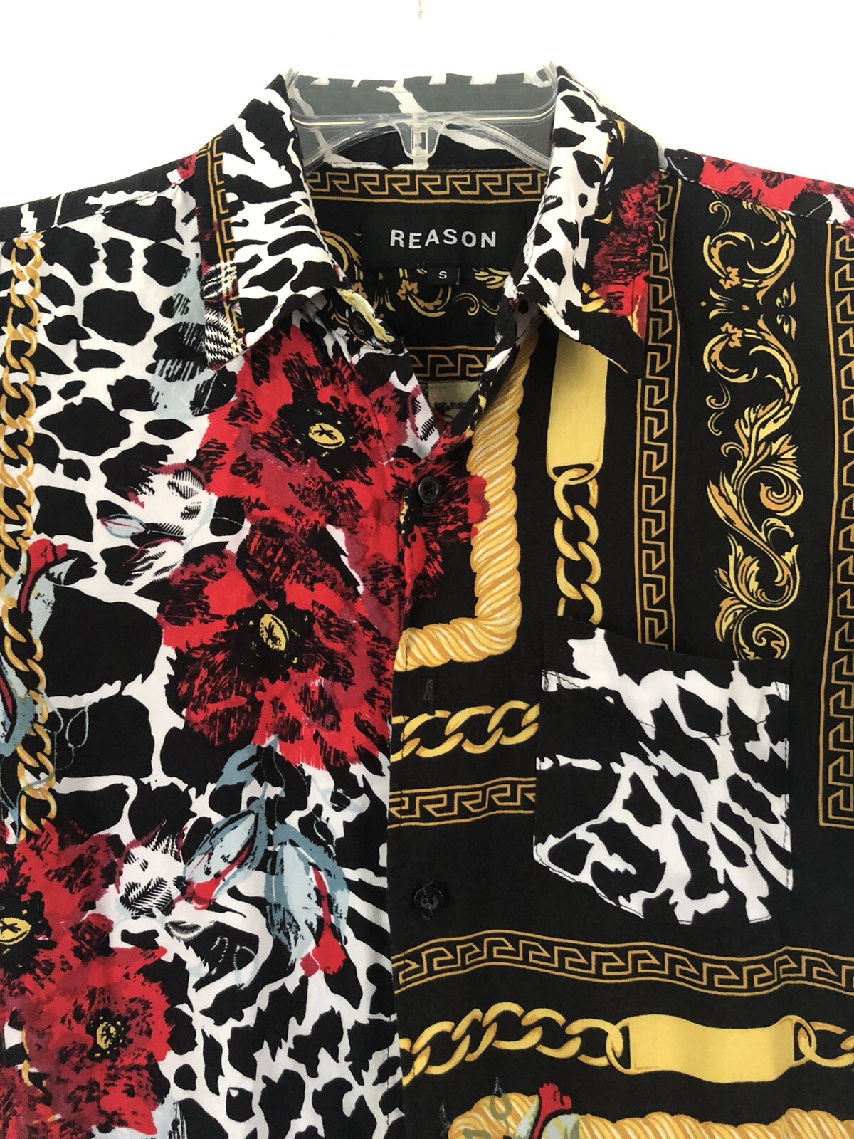 Reason Very cute printed men’s shirt for many occasions size S(D)