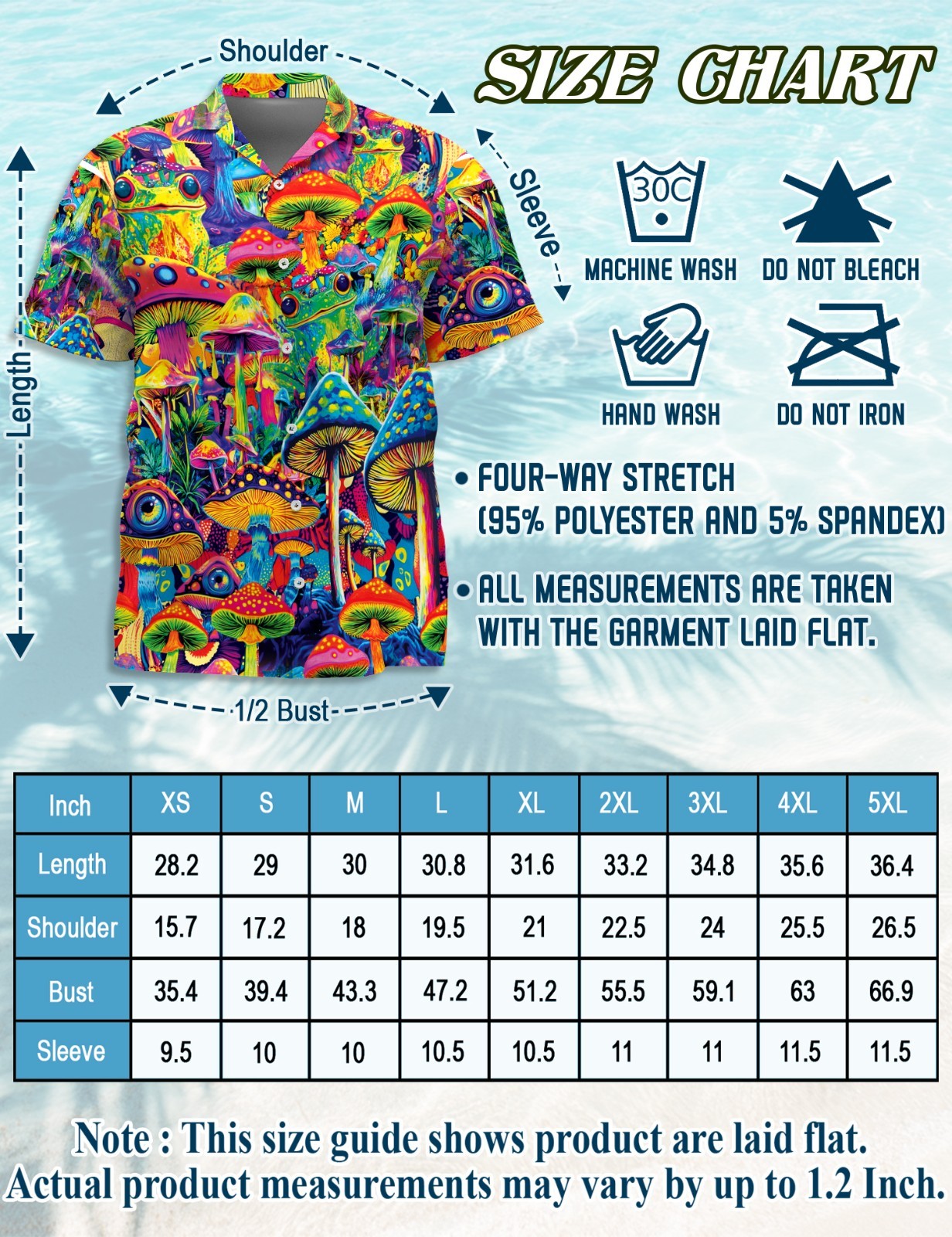 Hippie Mushroom Hawaiian Shirt Boho Nature Aloha Summer Unisex Gift