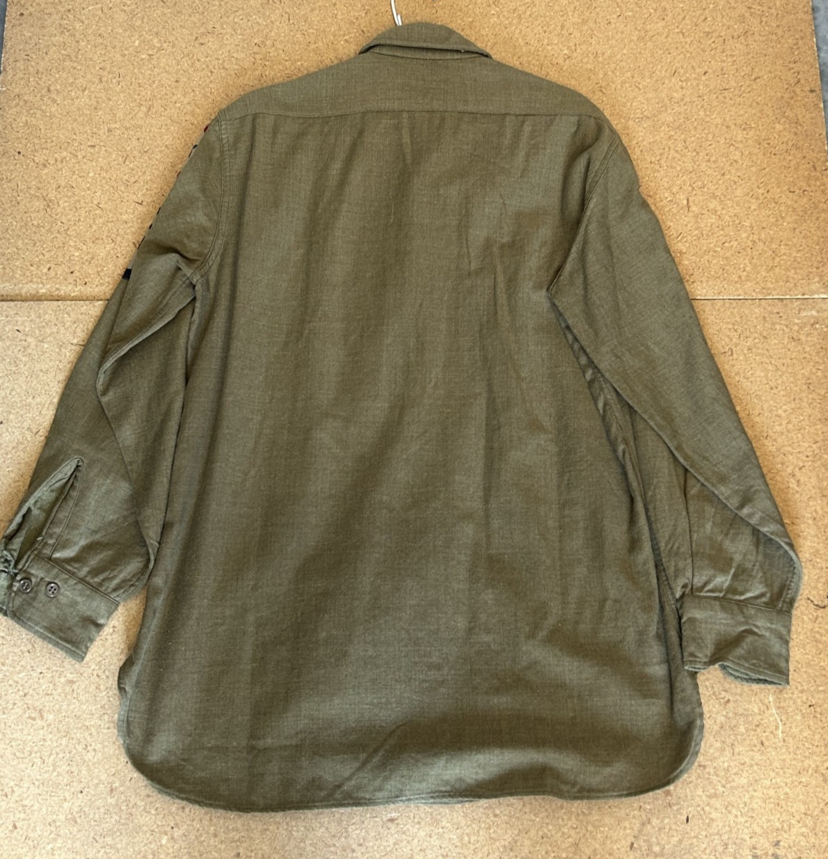 Vintage US Army Wool Service Shirt SP3 E4 Third Army Patch Military Uniform