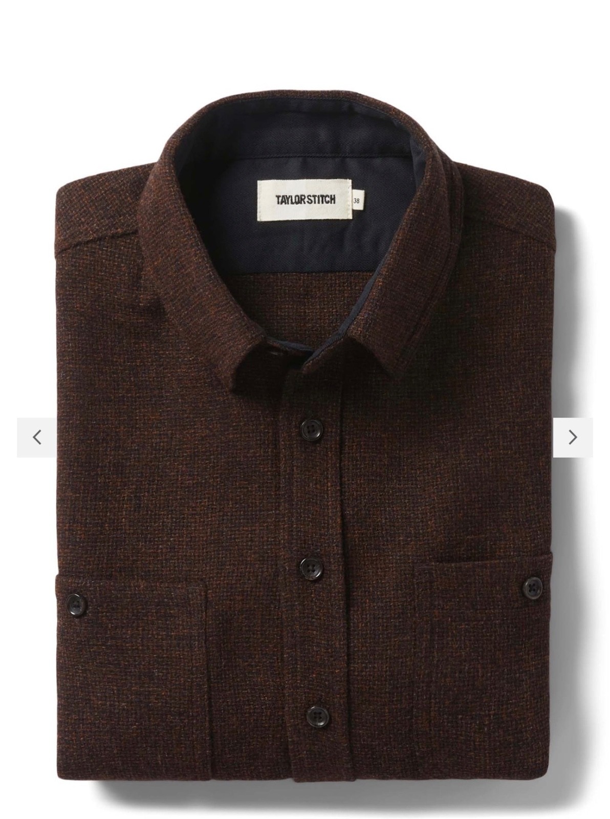 Taylor Stitch Service Shirt – Ginger Melange Wool – Size 40 – New Without Tags
