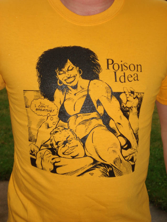 Poison Idea Blank Blackout Vacant Shirt S M L XL 2X You Pick Size CD