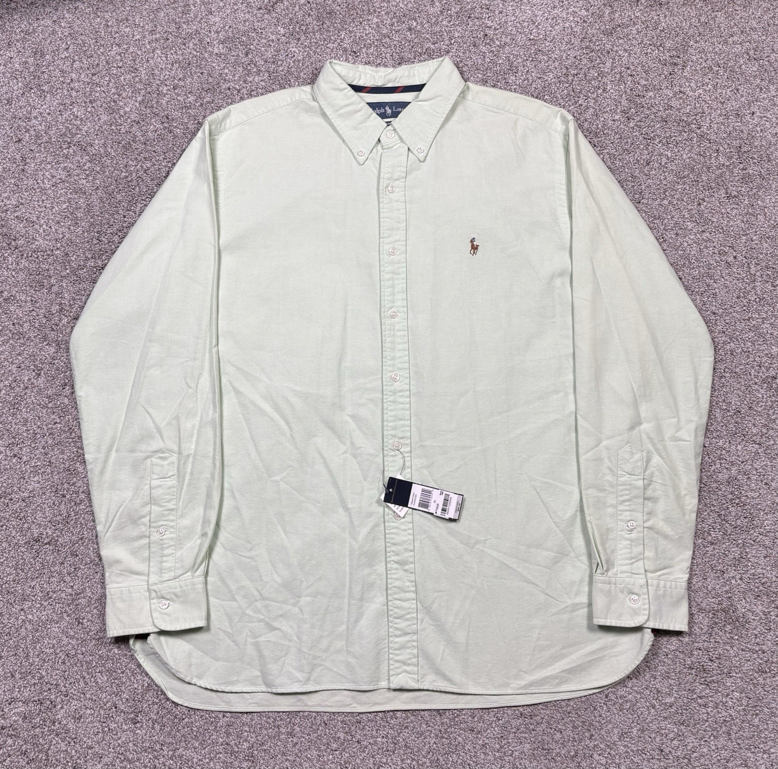 Polo Ralph Lauren Men’s Size XL Light Mint Green Button Down Shirt Classic Fit