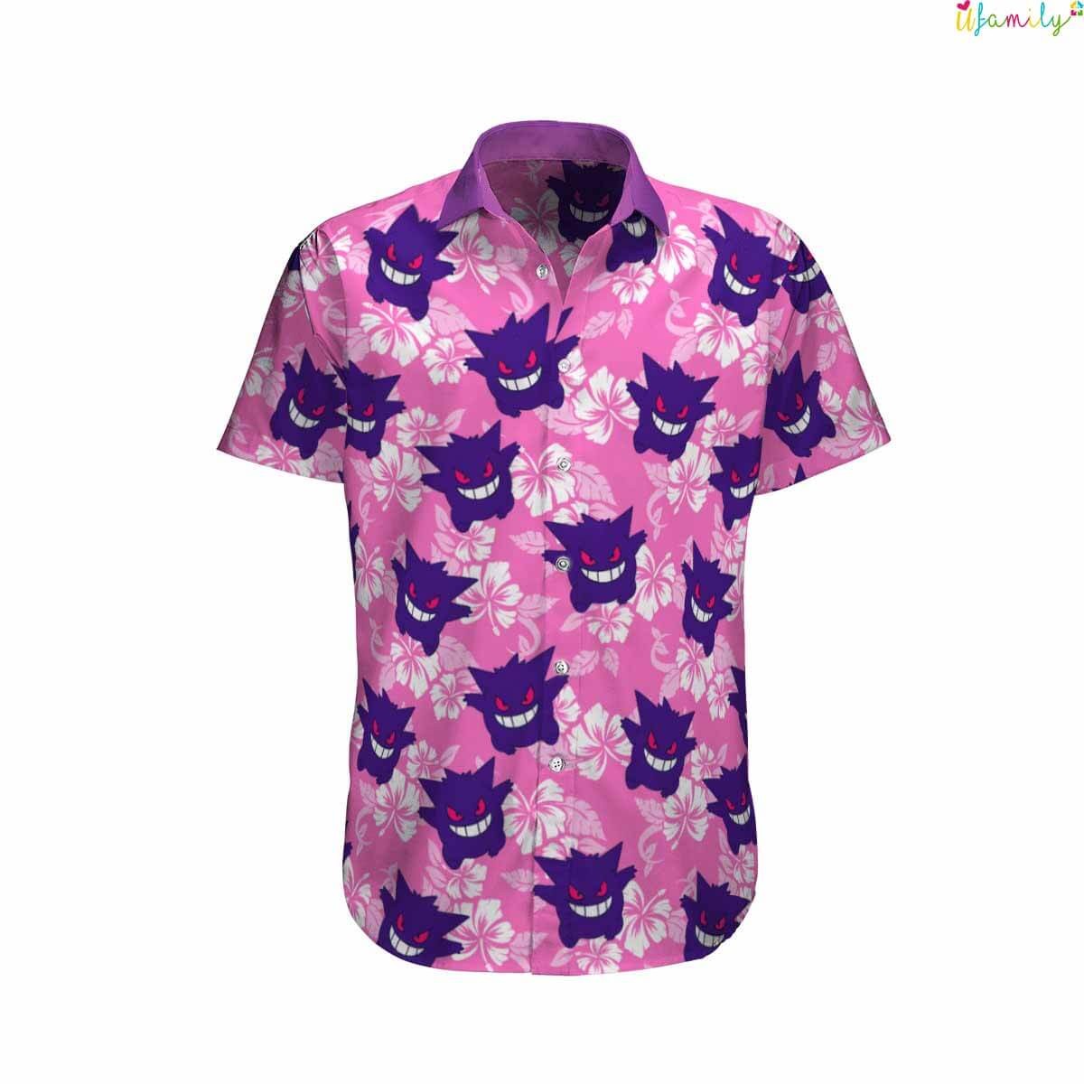 Gengar Beach Best Seller Hawaiian Pokemon Shirt