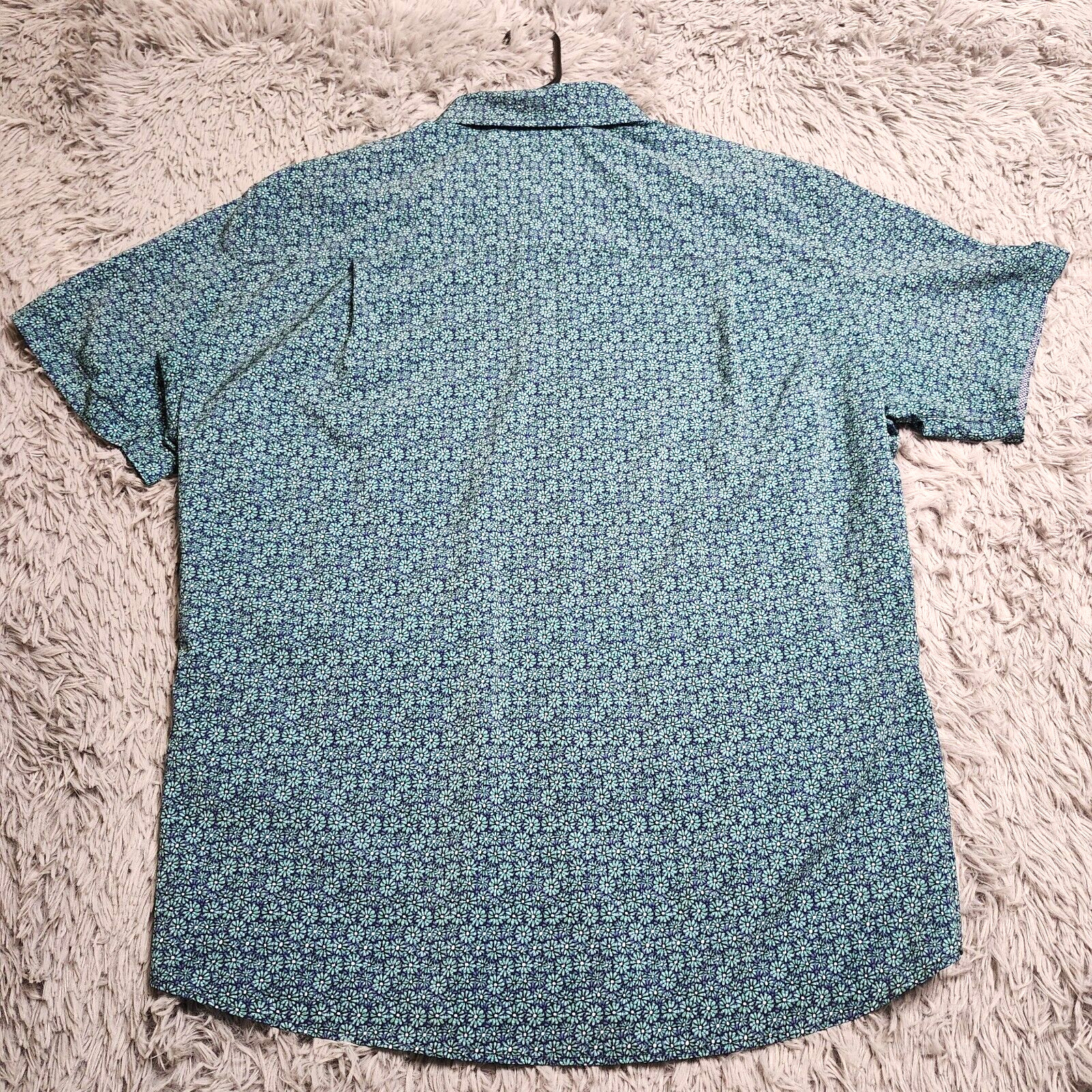 Nick Graham Everywhere Button Down Shirt Mens 2XL XXL Stretch Modern Fit Green